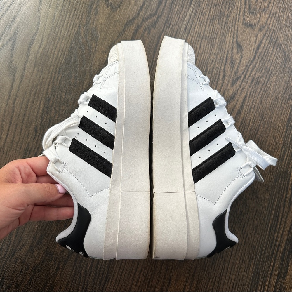 Adidas Women’s Superstar Bonega Platform Sneakers - Picture 7 of 12